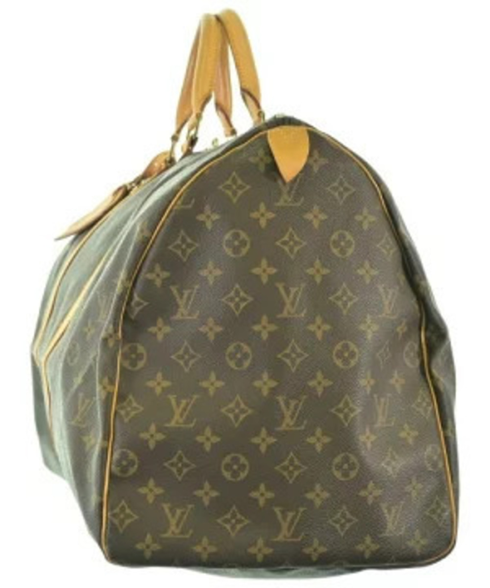 Louis Vuitton All over Beige pattern Boston Bag Brown Tan Brown